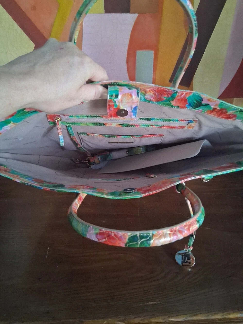 Brahmin vibrant floral